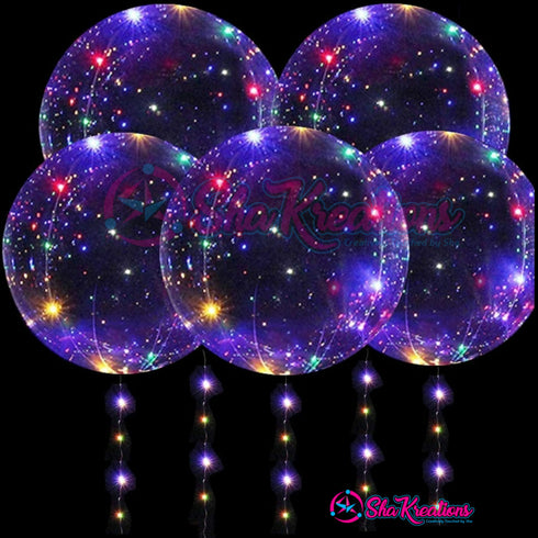 Rainbow Light Up Balloons